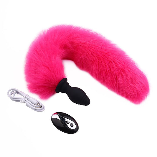 Vixen Vibrating Fox Tail Anal Plug