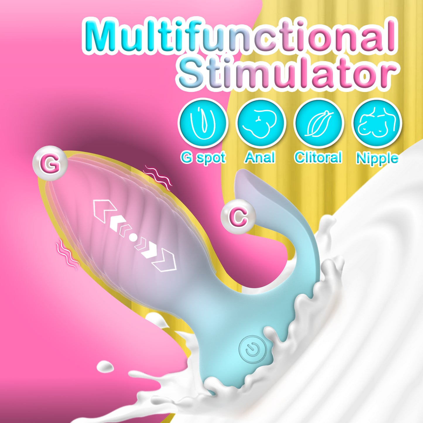 Icecream Multifunction Stimulator and Anal Plug