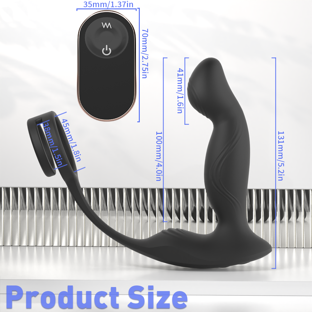 Virgil Prostate Massager and Cock Ring with Remote Control